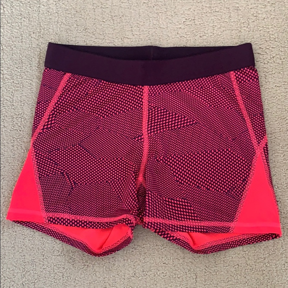Champion hot pink/burgundy bike shorts